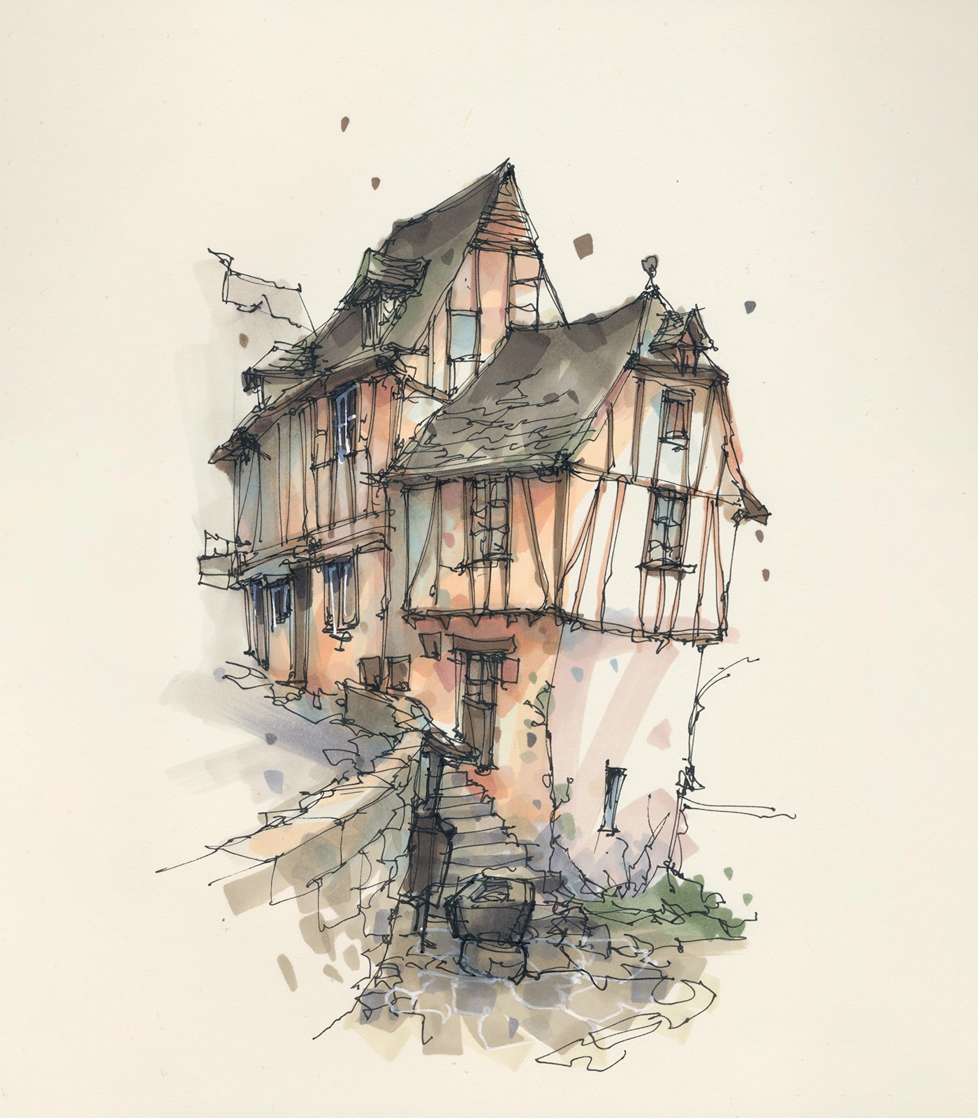 sketching Strasbourg Housesketcher May 2025